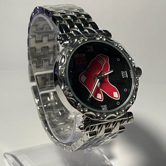 Boston Red Sox MLB Women\'s Luxury Stainless-Steel Watch (RARE) NEW